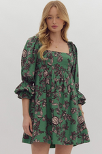 Monroe Floral Mini Dress, Dresses, Small, Small