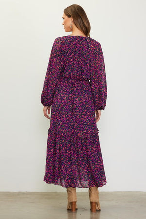 Jewel Floral Maxi Dress - Case Collection Clothing