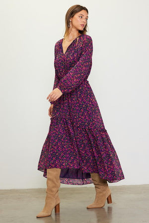 Jewel Floral Maxi Dress - Case Collection Clothing