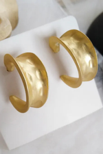 Gold Tunnel Hoops