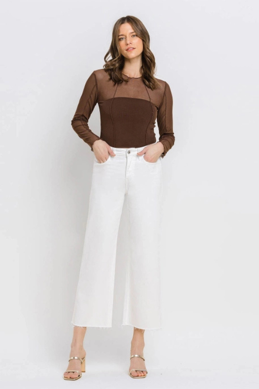 Malia White Cropped Denim