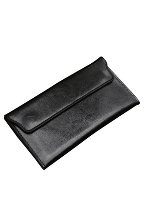 Black Clutch Wallet - Case Collection Clothing