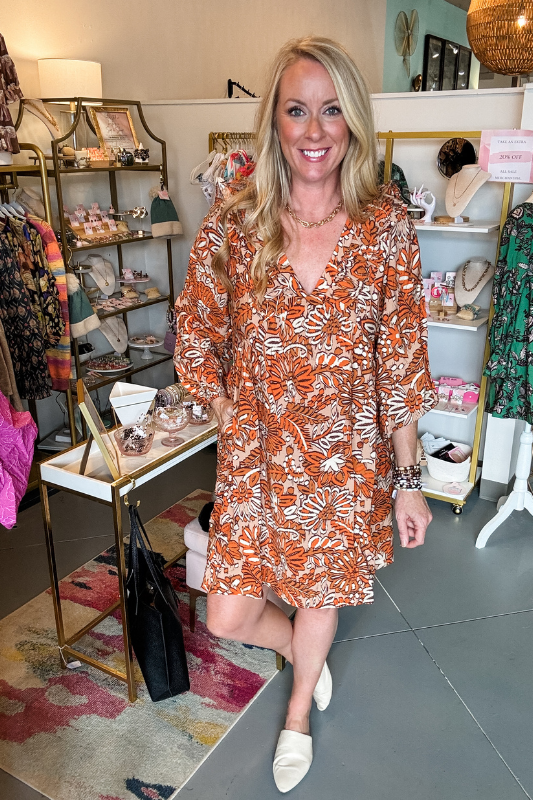 Amber Floral Print Dress