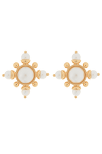 Gem Burst Earrings | Cream - Case Collection Clothing