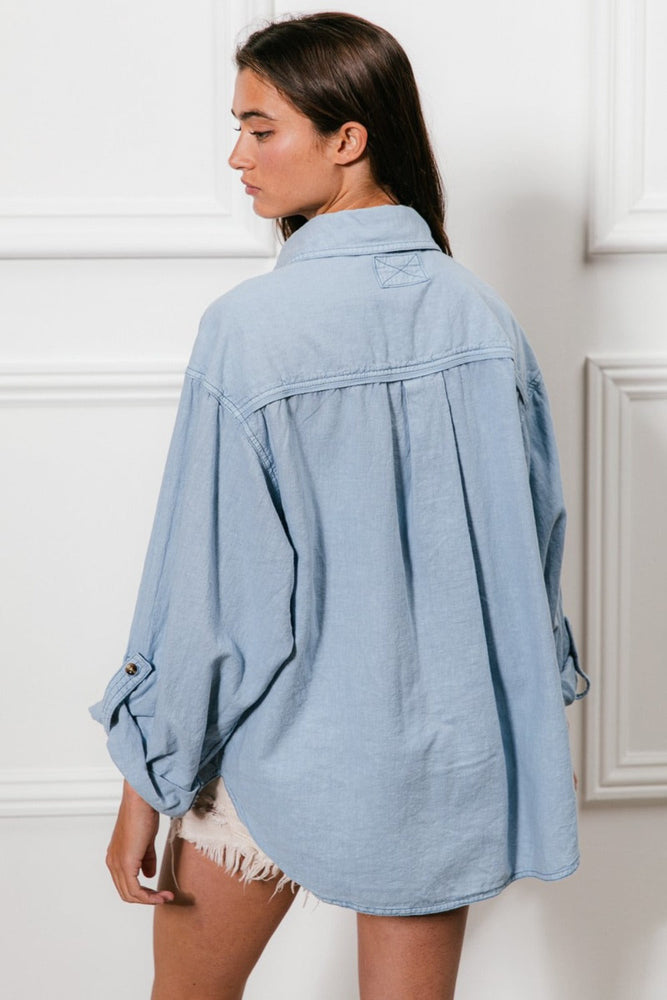 Button Down Stitch Detail Shirt - Case Collection Clothing