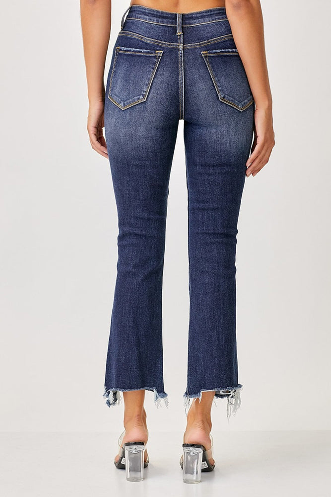 Risen Frayed Hem Cropped Straight Jeans, Jeans, [variant_title], [option1]