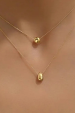 Gold Droplet Necklace