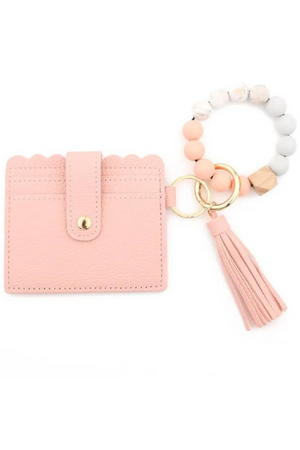 Wallet Wristlet Keychains, Keychains, Pink, Pink