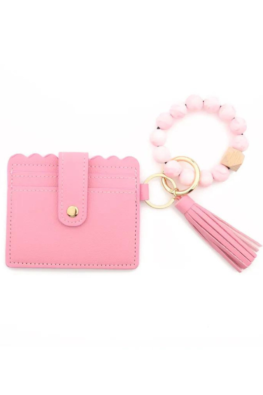 Wallet Wristlet Keychains, Keychains, Dark Pink, Dark Pink