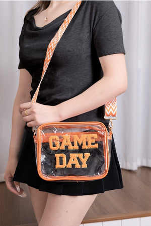 Zenana GAME DAY Stadium Approved Transparent Crossbody Bag - Case Collection Clothing