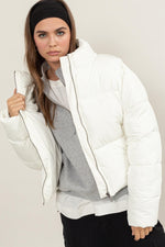 HYFVE Quilted Back Drawstring Puffer Jacket - Case Collection Clothing