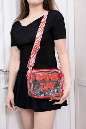 Zenana GAME DAY Stadium Approved Transparent Crossbody Bag - Case Collection Clothing