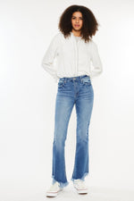 Kancan High Rise Frayed Hem Jeans - Case Collection Clothing