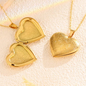 Heart Locket Pendant Necklace