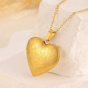 Heart Locket Pendant Necklace