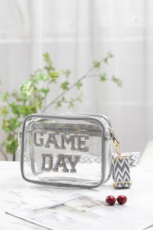 Zenana GAME DAY Stadium Approved Transparent Crossbody Bag - Case Collection Clothing