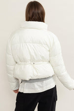 HYFVE Quilted Back Drawstring Puffer Jacket - Case Collection Clothing